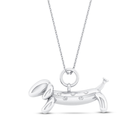 Diamond Balloon Dog Necklace 1 20 Ct Tw Diamonds Sterling Silver Jared - Sterling Silver Balloon Dog Pendant Diamond Balloon Dog Necklace 1 20 Ct Tw Diamonds Sterling Silver Jared - Sterling Silver Balloon Dog Pendant