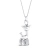 Thumbnail Image 4 of Balloon Giraffe Necklace 1/20 ct tw Diamonds Sterling Silver