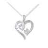 Thumbnail Image 0 of Diamond Heart Necklace 1/15 ct tw Round Sterling Silver