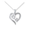 Thumbnail Image 1 of Diamond Heart Necklace 1/15 ct tw Round Sterling Silver