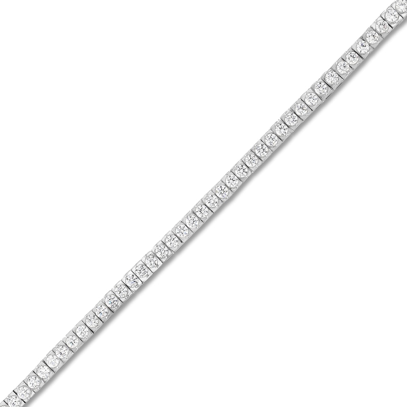 Main Image 3 of Diamond Tennis Bracelet 4 ct tw Round 14K White Gold