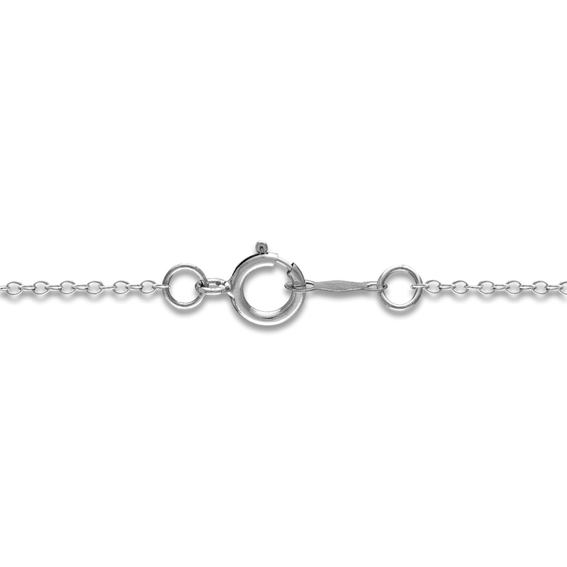 Main Image 2 of Diamond Necklace 3/8 ct tw Round 14K White Gold
