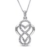 Thumbnail Image 1 of Diamond Necklace 1/20 ct tw Round Sterling Silver