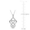 Thumbnail Image 3 of Diamond Necklace 1/20 ct tw Round Sterling Silver