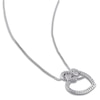 Thumbnail Image 1 of Heart Necklace 1/20 ct tw Diamonds Sterling Silver