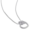 Thumbnail Image 2 of Heart Necklace 1/20 ct tw Diamonds Sterling Silver