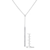 Thumbnail Image 4 of Diamond Bar Necklace 1/8 ct tw Round Sterling Silver