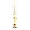 Thumbnail Image 3 of Diamond Giraffe Necklace 1/20 ct tw 14K Yellow Gold Plated Sterling Silver