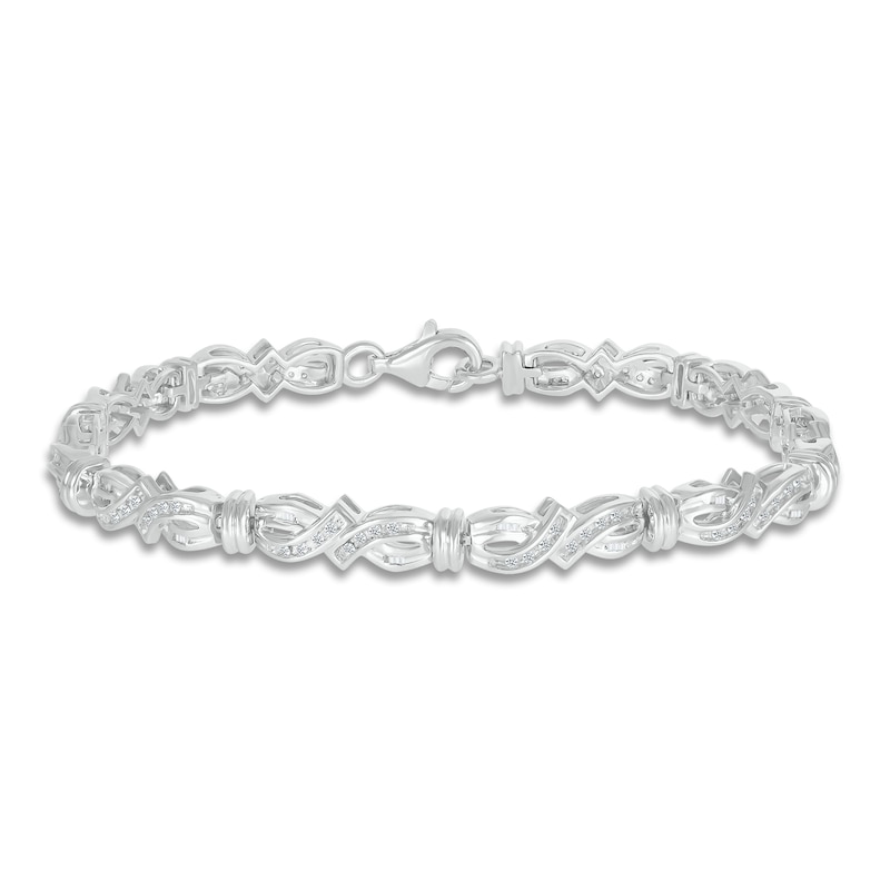 Main Image 1 of Diamond Bracelet 1/2 carat tw Sterling Silver