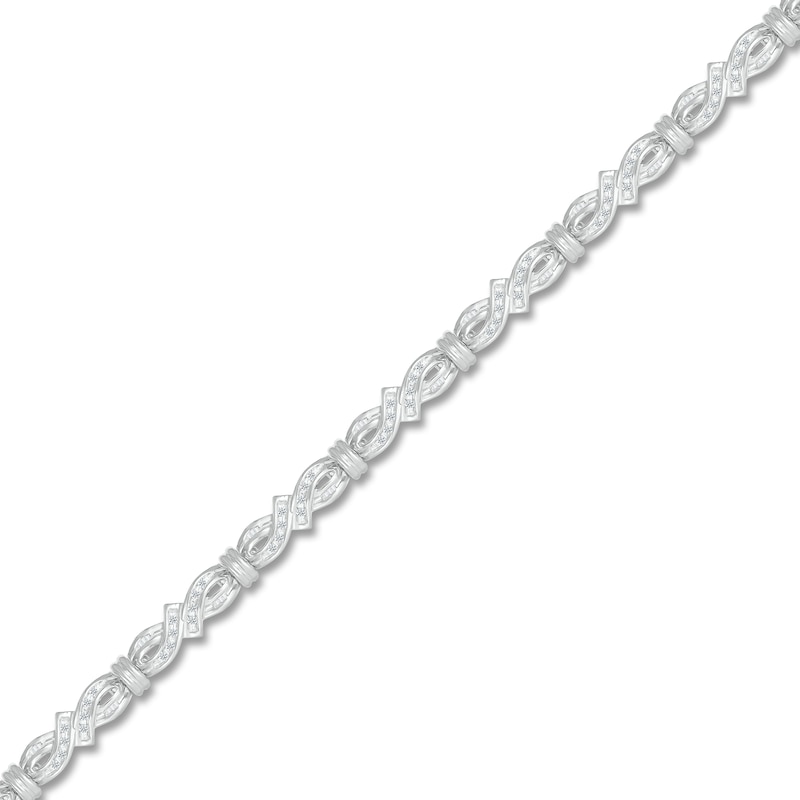 Main Image 2 of Diamond Bracelet 1/2 carat tw Sterling Silver