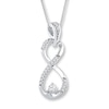 Thumbnail Image 0 of Diamond Necklace 1/5 ct tw Round Sterling Silver