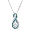 Thumbnail Image 0 of Infinity Symbol Necklace Diamond Accents Sterling Silver