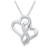 Thumbnail Image 0 of Infinity Heart Necklace 1/20 ct tw Diamonds Sterling Silver