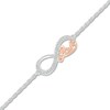 Thumbnail Image 1 of Infinity Love Bracelet 1/20 ct tw Diamonds Sterling Silver
