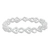 Thumbnail Image 0 of Diamond Heart Bracelet 1/10 ct tw Round Sterling Silver