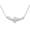 Thumbnail Image 1 of Heart Necklace 1/10 ct tw Diamonds Sterling Silver