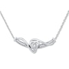 Thumbnail Image 0 of Heart Necklace 1/10 ct tw Diamonds Sterling Silver