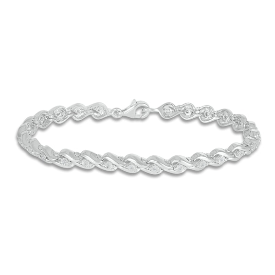 Diamond Bracelet 1/10 ct tw Round-cut Sterling Silver | Jared
