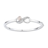Thumbnail Image 1 of Infinity Bracelet 1/15 ct tw Diamonds Sterling Silver/10K Rose Gold