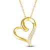 Thumbnail Image 2 of Heart Necklace Diamond Accents 10K Yellow Gold