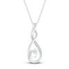 Thumbnail Image 1 of Diamond Necklace 1/20 ct tw Round Sterling Silver