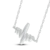 Thumbnail Image 1 of Heartbeat Necklace 1/10 ct tw Diamonds Sterling Silver