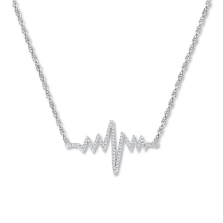 “Tiffany & Co” Diamond Bar Long Necklace —