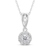 Thumbnail Image 0 of Diamond Necklace 1/5 ct tw Round 10K White Gold