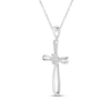 Thumbnail Image 2 of Diamond Necklace 1/10 ct tw Round 10K White Gold