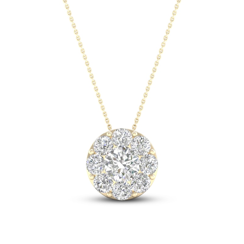 Diamond Necklace 1/4 ct tw Round 10K Yellow Gold | Jared