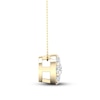 Thumbnail Image 3 of Diamond Necklace 1/4 ct tw Round 10K Yellow Gold