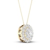 Thumbnail Image 2 of Diamond Necklace 1/2 ct tw Round 10K Yellow Gold
