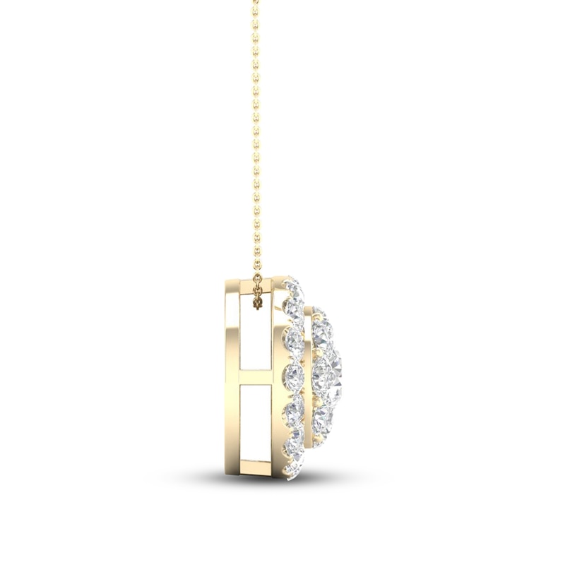 Diamond Necklace 1/2 ct tw Round 10K Yellow Gold