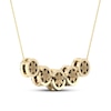 Thumbnail Image 4 of Diamond Necklace 1 1/2 ct tw Round 14K Yellow Gold