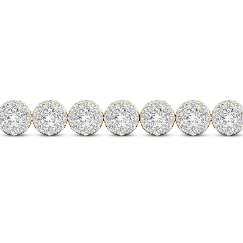 Main Image 2 of Diamond Bolo Bracelet 1 ct tw Round 14K Yellow Gold