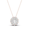 Thumbnail Image 1 of Diamond Pendant Necklace 1/6 ct tw Round 10K Rose Gold