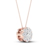 Thumbnail Image 1 of Diamond Pendant Necklace 1/4 ct tw Round 10K Rose Gold