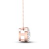 Thumbnail Image 2 of Diamond Pendant Necklace 1/4 ct tw Round 10K Rose Gold