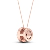 Thumbnail Image 3 of Diamond Pendant Necklace 1/4 ct tw Round 10K Rose Gold