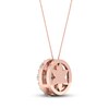 Thumbnail Image 4 of Diamond Pendant Necklace 1 ct tw Round 14K Rose Gold