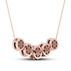 Thumbnail Image 4 of Diamond Necklace 1 1/2 ct tw Round 14K Rose Gold