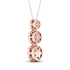 Thumbnail Image 4 of Diamond Pendant Necklace 1 ct tw Round 14K Rose Gold