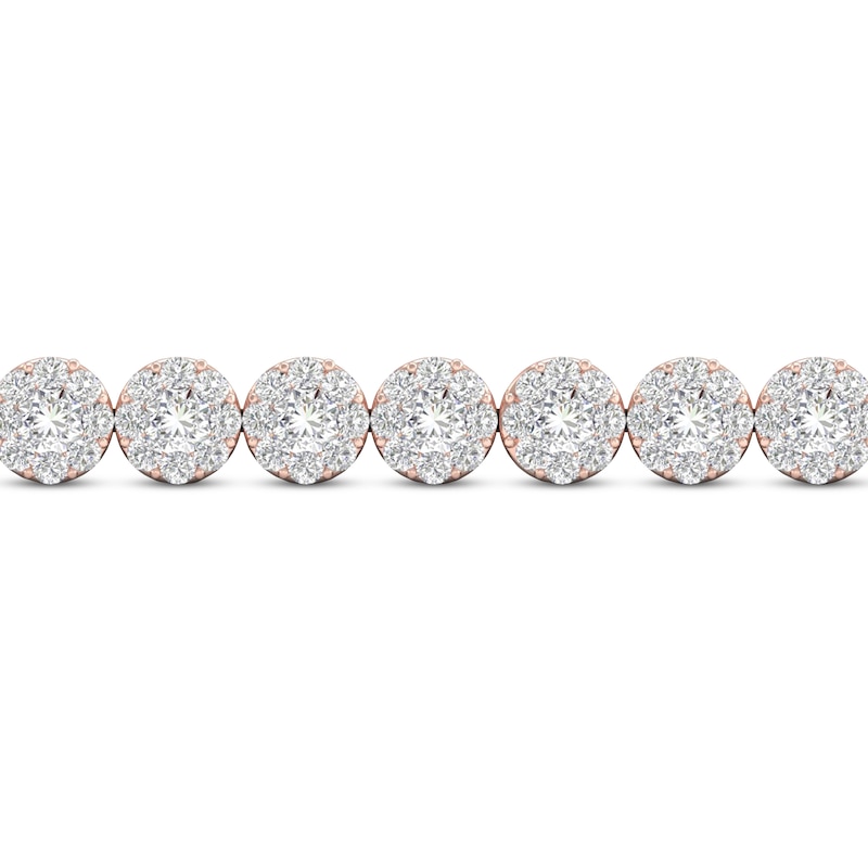 Main Image 2 of Diamond Bolo Bracelet 1 ct tw Round 14K Rose Gold