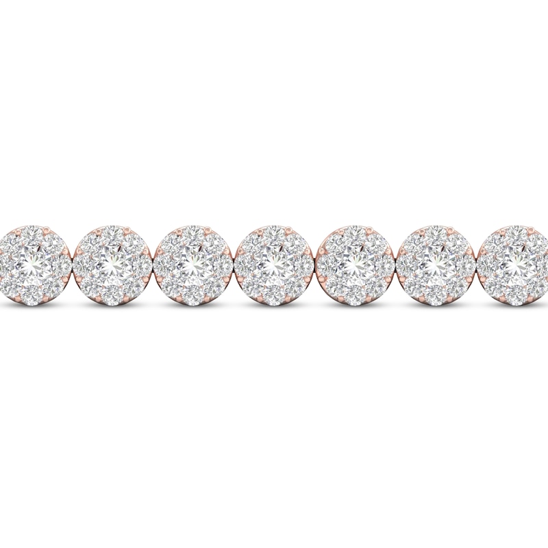 Diamond Bolo Bracelet 1 ct tw Round 14K Rose Gold