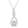 Thumbnail Image 1 of Diamond Necklace 1/2 ct tw Round 14K White Gold
