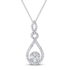 Thumbnail Image 0 of Diamond Necklace 1/2 ct tw Round 14K White Gold