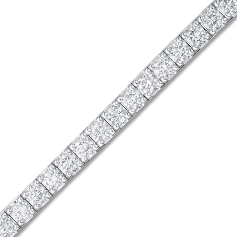 Lab-Created Diamond Bracelet 5 ct tw Round 14K White Gold