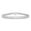 Thumbnail Image 1 of Lab-Created Diamond Bracelet 8 ct tw Round 14K White Gold