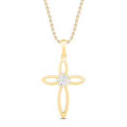 Diamond Necklace 1/20 ct tw Diamond Accents 10K Yellow Gold