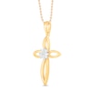 Thumbnail Image 2 of Diamond Necklace 1/20 ct tw Diamond Accents 10K Yellow Gold